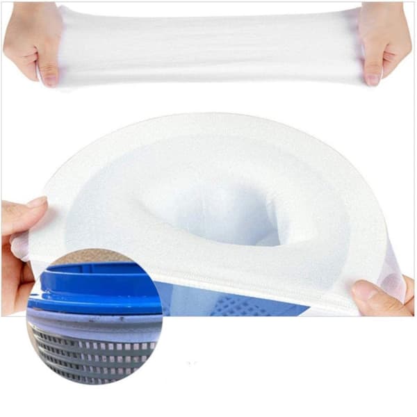 Lollanda Pool Skimmer Net / Pool Filter Net, – Pool Skimmer Filter Sock til at fjerne snavs og blade fra poolen - Genanvendelig