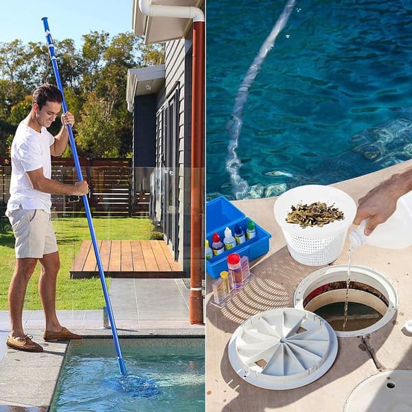 Lollanda Pool Skimmer Net / Pool Filter Net, – Pool Skimmer Filter Sock til at fjerne snavs og blade fra poolen - Genanvendelig