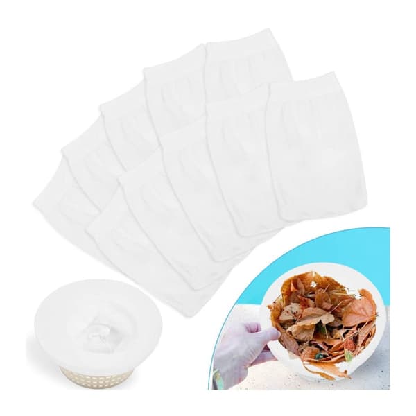 Lollanda Pool Skimmer Net / Pool Filter Net, – Pool Skimmer Filter Sock til at fjerne snavs og blade fra poolen - Genanvendelig 10 -st