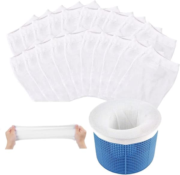 Lollanda Pool Skimmer Net / Pool Filter Net, – Pool Skimmer Filter Sock til at fjerne snavs og blade fra poolen - Genanvendelig