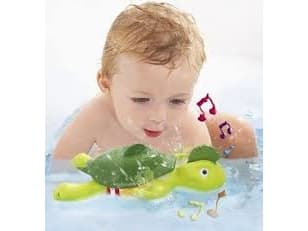 Tomy Toomies Swim n Sing Turtle, Badedyr, Gutt/Jente, 1 år, Gir fra seg lyd, LR44, Plast