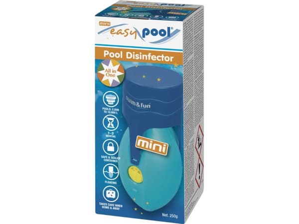 EasyPool Mini - Vandvård till pooler: 2 000 - 10 000 L - 250 g. - All in one