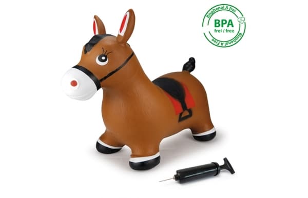 Jamara Hopping animal horse brown with pump, Djur, 1 År, Brun