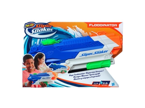 Hasbro Super Soaker Floodinator, Lekekanon, Blå, Grønn, Oransje, Hvit, 6 år