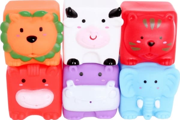 Askato Soft bath cubes - Animals in a bag 113210
