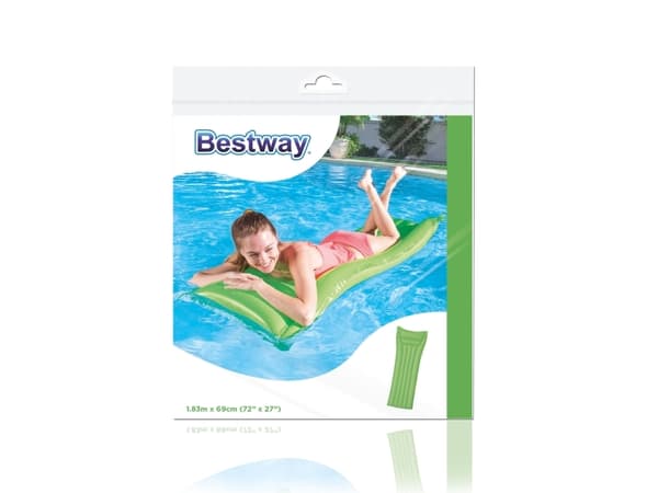 Bestway 44007, Blå, Grønn, Rosa, Gult, Flytemadrass, Vinyl, 690 mm, 1830 mm, 598 g