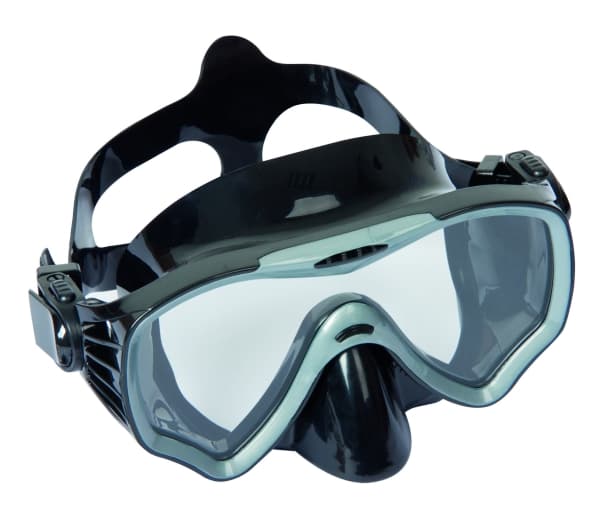 Bestway 22045, Voksen, Full ansiktsmaske, Fridykking, Herdet glass, Sort, Blå, Rød, 14 år
