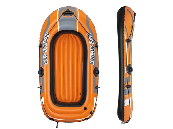 Bestway 61100, Resor/fritid, Gummibåt, Svart, Orange, Vinyl, 2 personer, 120 kg