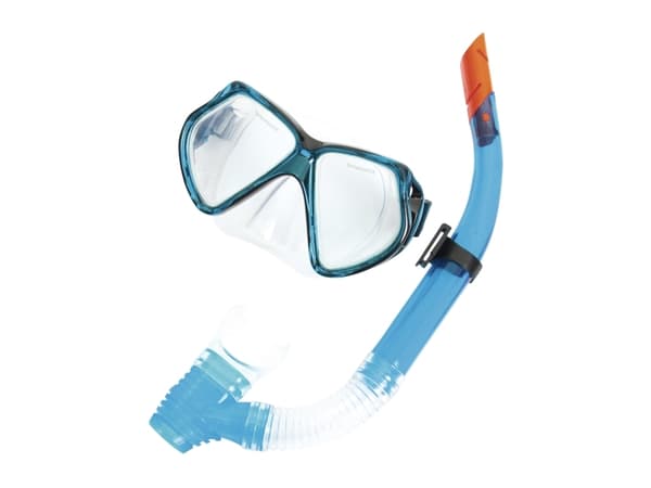 Bestway 24005, Barn, Full ansiktsmaske, Fridykking, Herdet glass, Blå, Rød, 14 år