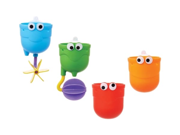 Munchkin badleksaker faller
