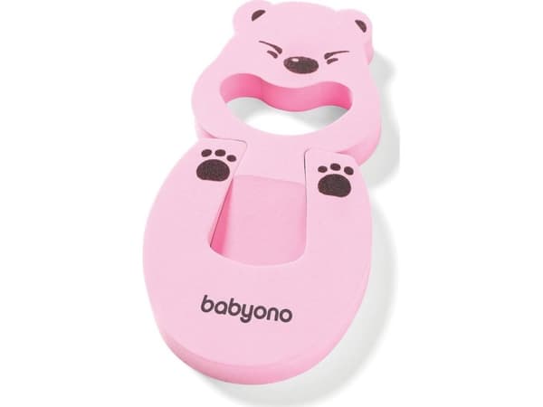 BabyOno Møbelbeskyttelse, dører, rosa BabyOno bamse