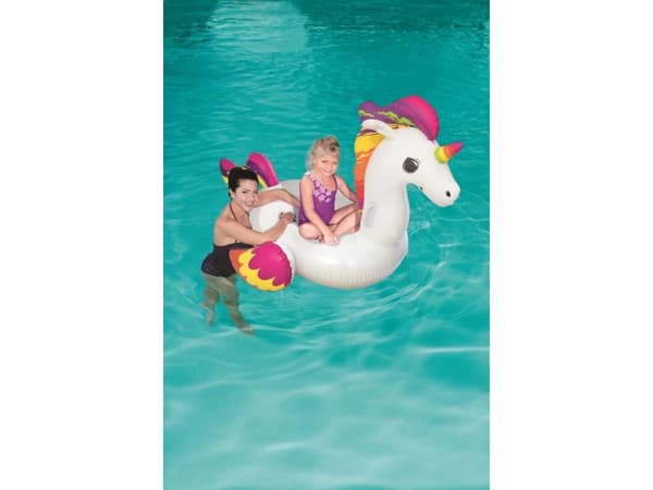 Bestway 41114, Flerfarget, Hvit, Rideflåte, Vinyl, 3 år, 45 kg, 112 mm