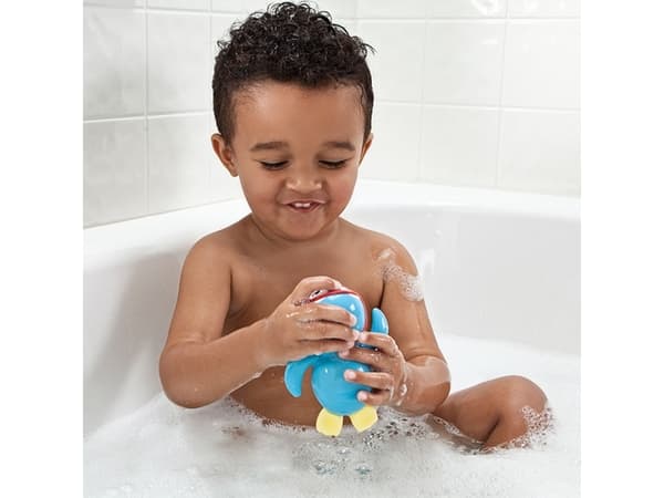 Munchkin Swimming Penguin, Badedyr, Gutt/Jente, 0,9 år, Blå, Gult
