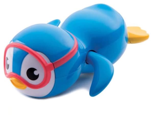 Munchkin Swimming Penguin, Badedyr, Gutt/Jente, 0,9 år, Blå, Gult