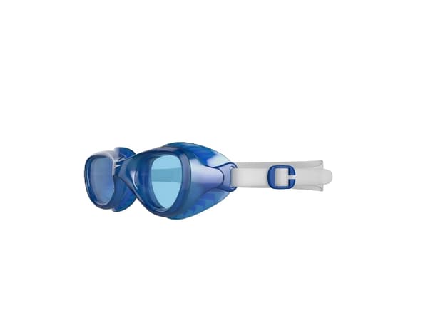 Speedo Junior Futura, Unisex, S, Blå, Blå, Hvit, Silikon