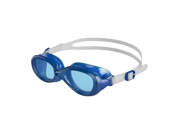 Speedo Junior Futura, Unisex, S, Blå, Blå, Hvit, Silikon