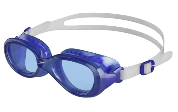 Speedo Junior Futura, Unisex, S, Blå, Blå, Hvit, Silikon