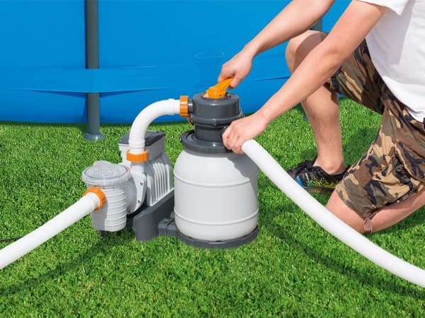 Bestway 58497, Hiekkasuodatinsetti, Musta, Oranssi, Valkoinen, Uima-allas maanpinnan yläpuolella, 5700 L, 1100 L, 42300 L