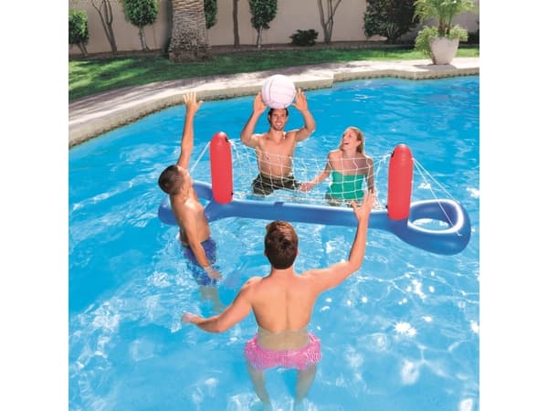 Bestway 52133, Oppblåsbart spillsenter, 3 år, Nylon, Vinyl, Blå, Rød, Hvit