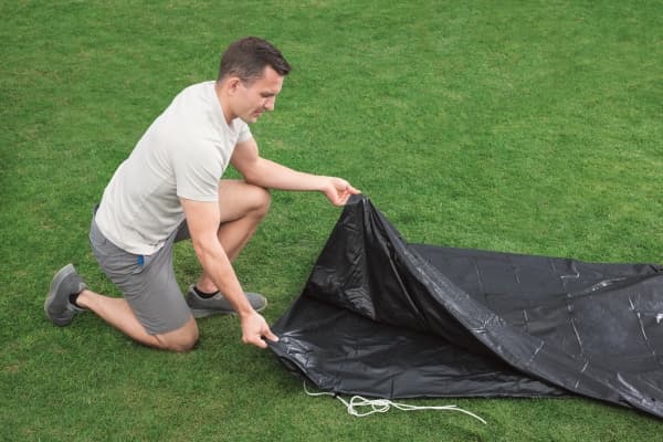 Bestway 58038, Overtrekk, Blå, Polyethylen, 4,57 m, 4,57 m, 91 cm