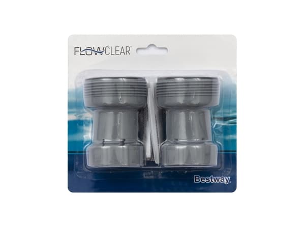 Bestway 58236, Slange kopling, Hvit, 3,8 cm, 142 g, 2 stykker, Blister