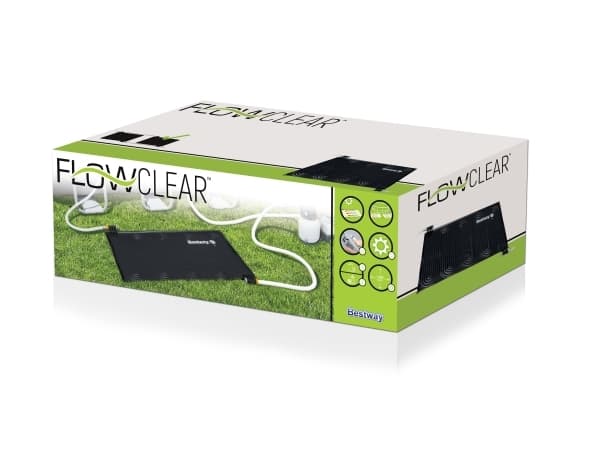 Bestway 58423, Solmatte bassengvarmer, Sort, Polyvinylklorid (PVC), 1,46 m², 3 - 5 °C, 1100 mm