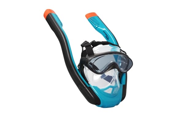 Bestway 24060 / 23, Voksen, Full ansiktsmaske, Snorkling, Silikon, Sort, Rød, Gjennomsiktig, Turkis, 14 år