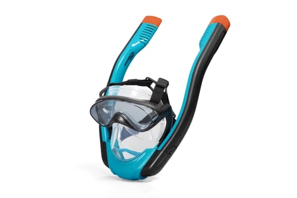 Bestway 24060 / 23, Voksen, Full ansiktsmaske, Snorkling, Silikon, Sort, Rød, Gjennomsiktig, Turkis, 14 år