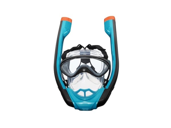 Bestway 24060 / 23, Voksen, Full ansiktsmaske, Snorkling, Silikon, Sort, Rød, Gjennomsiktig, Turkis, 14 år