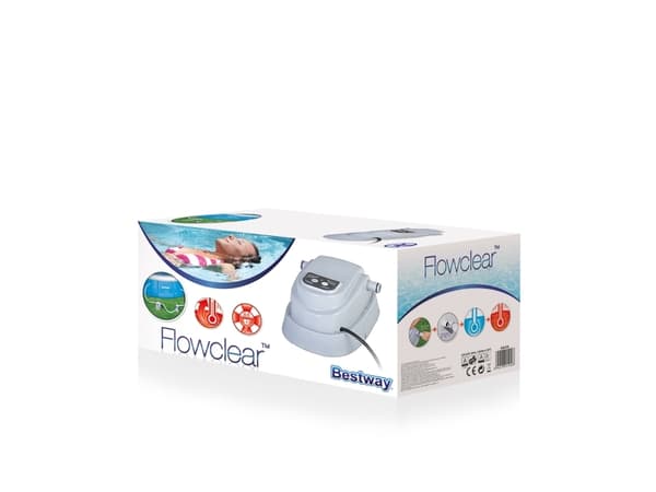 Bestway 58259, Elektrisk Varmer, Grå, 1520 l, 17000 l, 1,5 °C/t, 40 °C