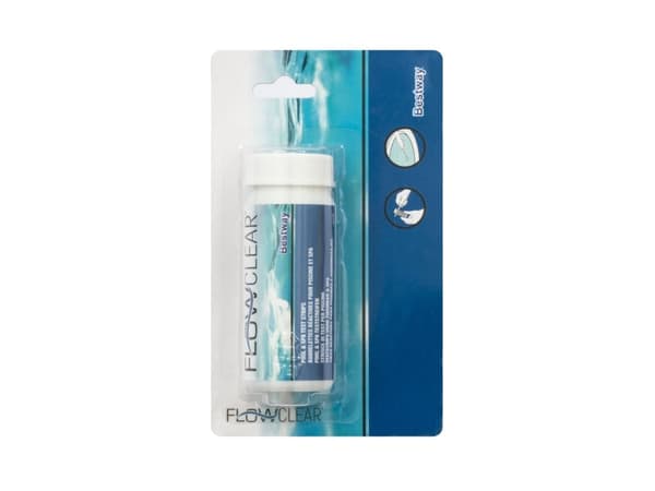 Bestway 58142, Vattentestremsa, Alkalinitet, fritt klor, pH, 42 g, 95 mm, 160 mm, 42 mm