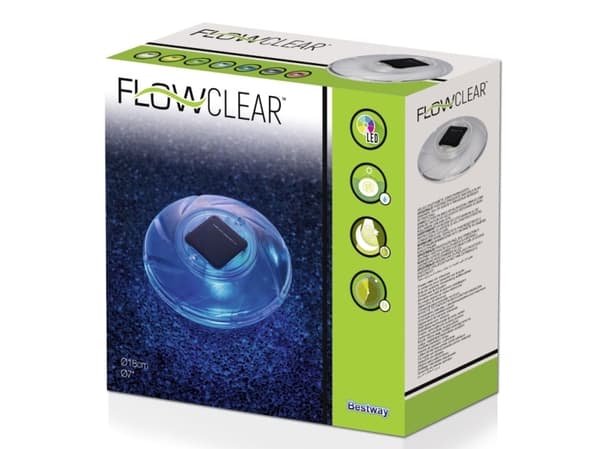 Bestway Flowclear - Flytende lampe - LED - 7 farger - soldrevet