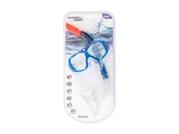 Bestway 24032, Ungdom, Full ansiktsmaske, Dykking, Polykarbonat, Flerfarget, 1 år