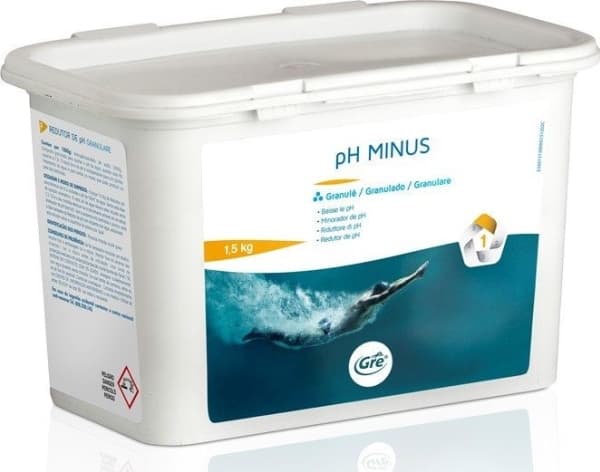 GRE Pool vattenvårdsprodukt pH Minus, 1,5 kg