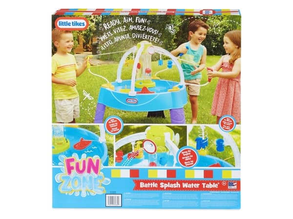 Little Tikes Fun Zone Battle Splash Water Table, Vannbord, Utendørs, 3 år, Plast, Flerfarget