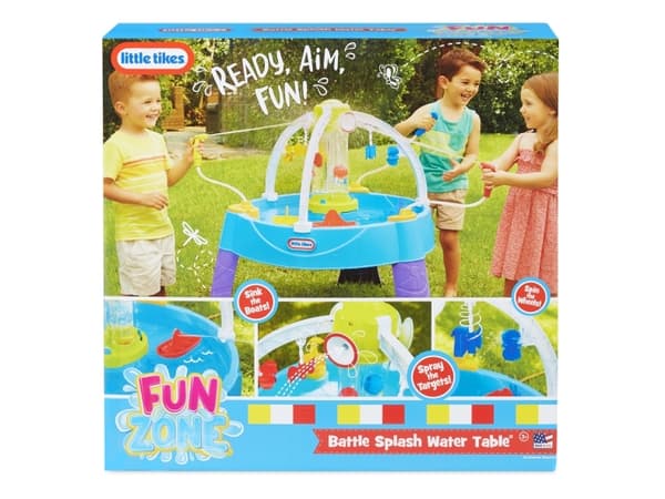 Little Tikes Fun Zone Battle Splash Water Table, Vannbord, Utendørs, 3 år, Plast, Flerfarget