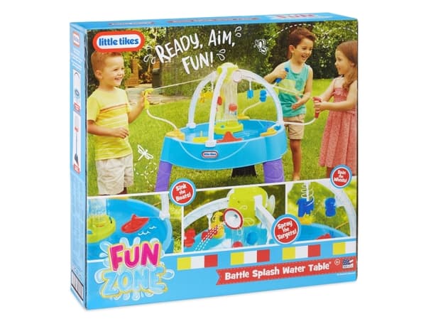 Little Tikes Fun Zone Battle Splash Water Table, Vannbord, Utendørs, 3 år, Plast, Flerfarget