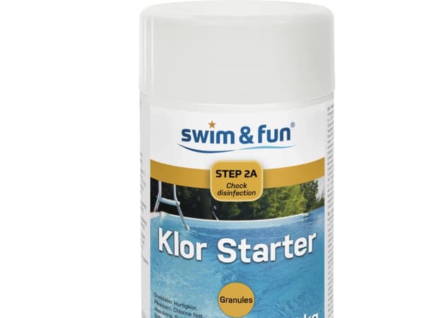 Swim&Fun Klor Starter Snabblösande Granulat - 1 kg - Steg 2A