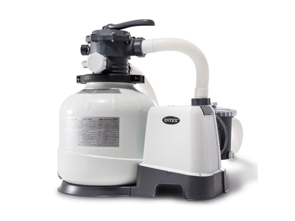 Intex 26648, Sandfilterpumpe, Sort, Hvit, Plast, Basseng på bakken, China, 6-veis ventil