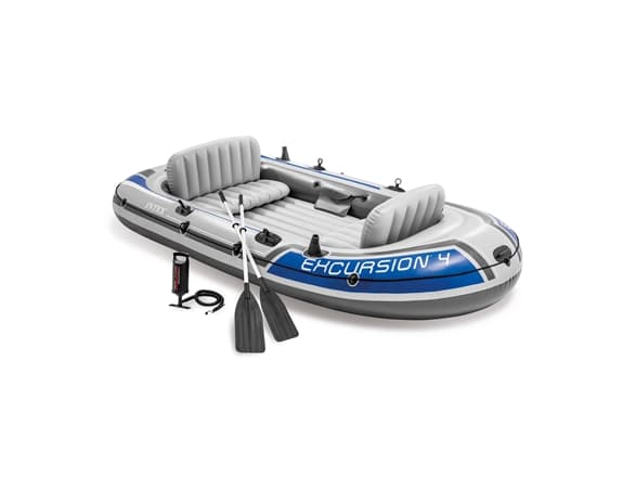 Intex 68324NP, Reise / Rekreasjon, Oppblåsbar Båt, Blå, Grå, PVC, 4 person(er), 500 kg