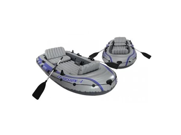 Intex 68324NP, Reise / Rekreasjon, Oppblåsbar Båt, Blå, Grå, PVC, 4 person(er), 500 kg