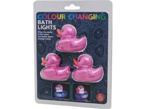 Tommelen opp 1001800, Bad Rubber Duck, Gutt/jente, Lyseffekter, Rosa