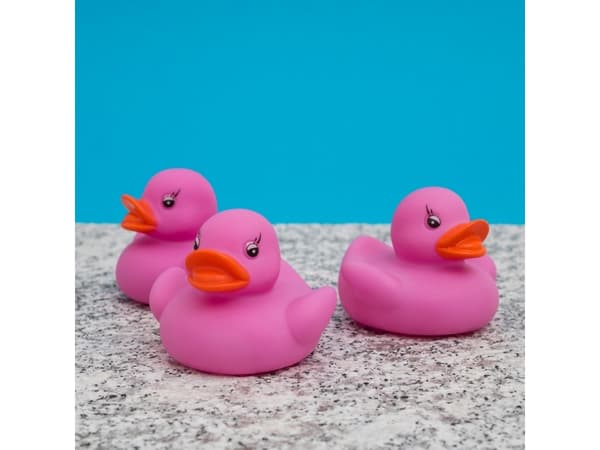 Tommelen opp 1001800, Bad Rubber Duck, Gutt/jente, Lyseffekter, Rosa