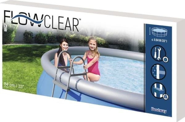 Bestway 2-trinns Flowclear bassengstige, 84 cm