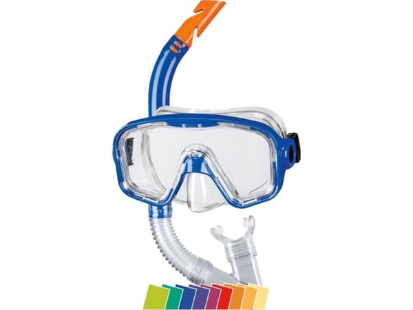BECO-Beermann Set BAHIA, Barn, Halvmask, Snorkling, Polykarbonat, Transparent, Gul, 12 år
