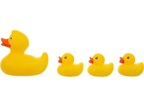 Akuku AKUKU Ducklings Badeleker 4 stk.