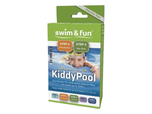 Swim&Fun KiddyPool för små pooler upp till 1200 L - 5 x 25 ml