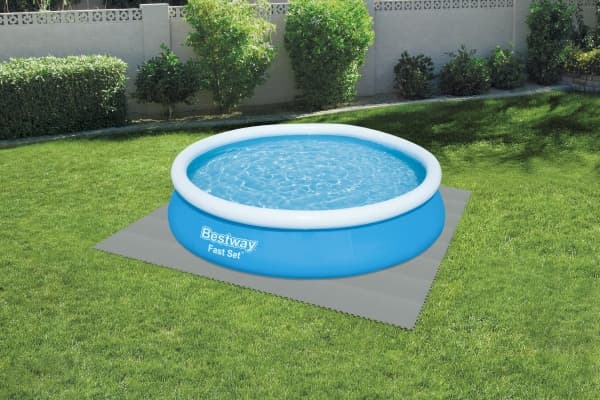 Bestway 58639, Gulv beskytter, Grå, Polyethylen, firkant, 666 g, 500 x 500 mm