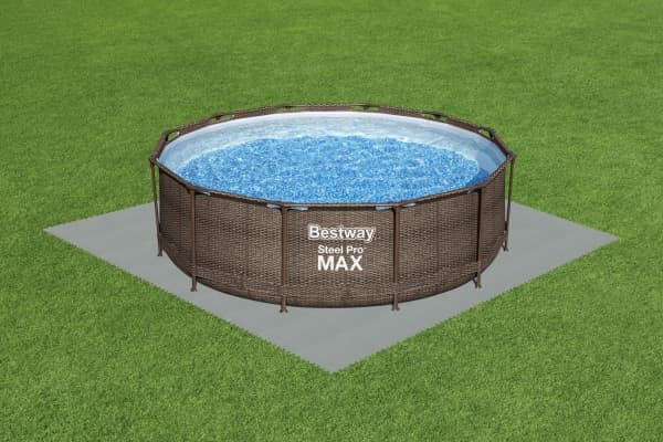 Bestway 58639, Gulv beskytter, Grå, Polyethylen, firkant, 666 g, 500 x 500 mm
