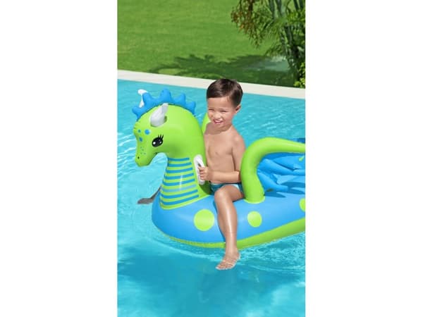 Bestway 41476, Blå, Grønn, Rideflåte, Mønster, 3 år, Gutt/Jente, 45 kg